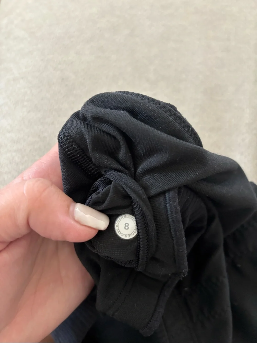 Lululemon Ribbed Nulu Asymmetrical Yoga Bra sz 8